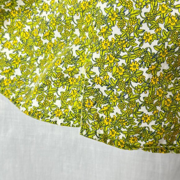 i.e.relaxed - Women's Floral Calico Button Up Shirt Sz PL Details - GREEN - Picture 9 of 13